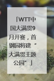 WTT中国大满贯9月开赛，首钢园将建“大满贯主题公园”