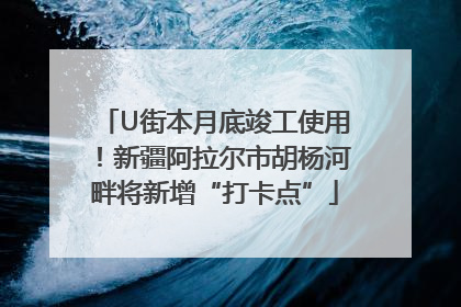 U街本月底竣工使用！新疆阿拉尔市胡杨河畔将新增“打卡点”